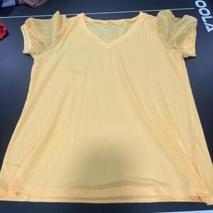 Unbranded Women's Yellow and Orange Shirt